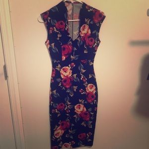 Floral midi dress